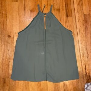 Green Sleeveless Top
